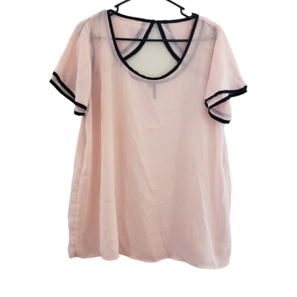 Maurices Sheer cape sleeve top